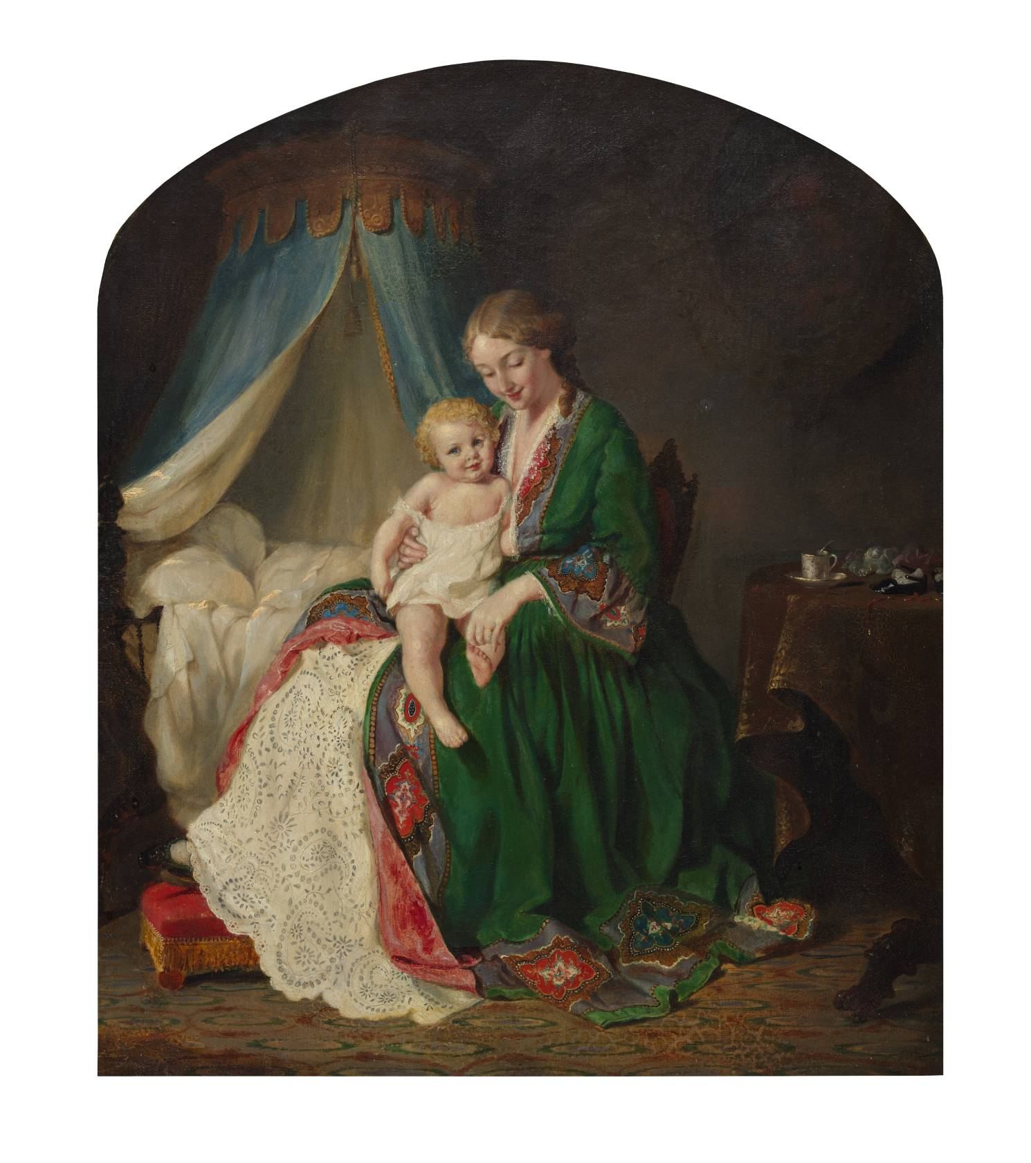 This Little Pig Went to Market (c. 1857) by Lilly Martin Spencer (American, born England, 1822–1902)